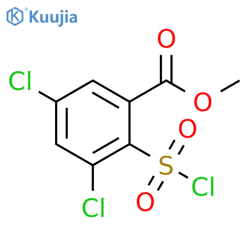 methyl 3,5-dichloro-2-(chlorosulfonyl)benzoate structure