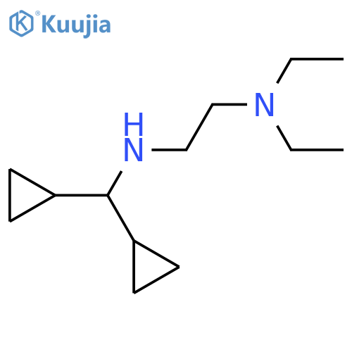 (dicyclopropylmethyl)2-(diethylamino)ethylamine structure