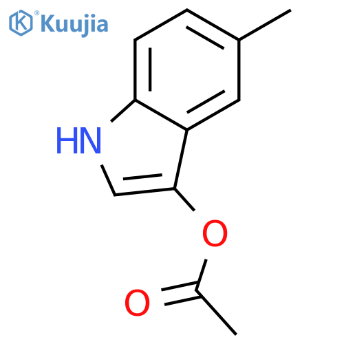 5-methyl-1H-Indol-3-ol 3-acetate structure