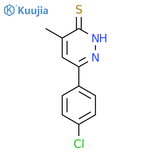 3(2H)-Pyridazinethione, 6-(4-chlorophenyl)-4-methyl- structure