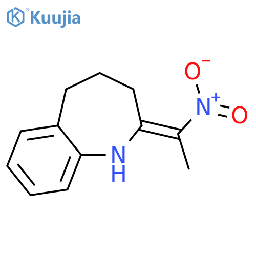 1H-1-Benzazepine, 2,3,4,5-tetrahydro-2-(1-nitroethylidene)- structure