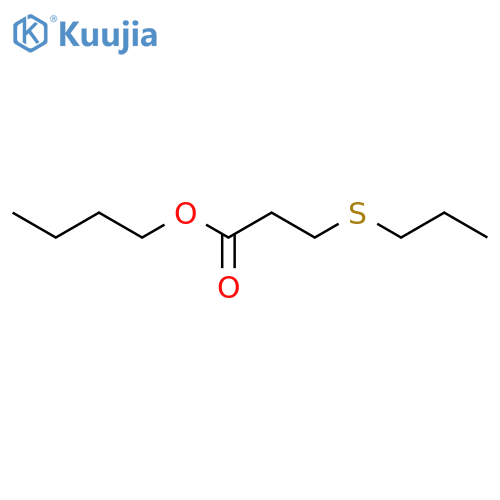 Propanoic acid, 3-(propylthio)-, butyl ester structure