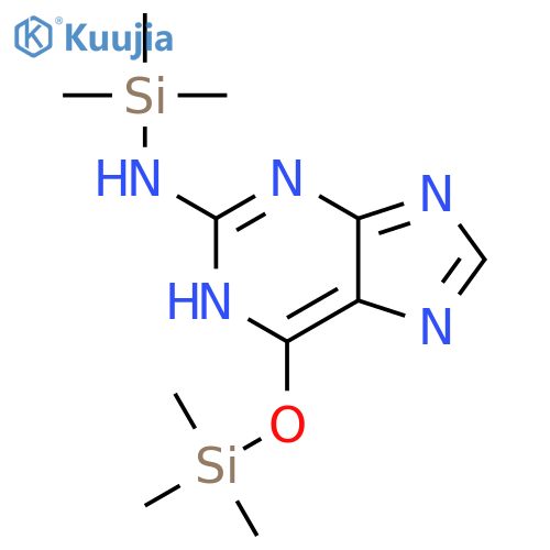 1H-PURIN-2-AMINE, N-(TRIMETHYLSILYL)-6-[(TRIMETHYLSILYL)OXY]- structure