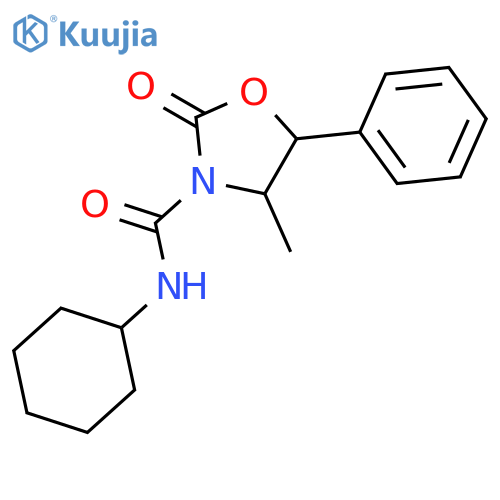 3-Oxazolidinecarboxamide, N-cyclohexyl-4-methyl-2-oxo-5-phenyl- structure