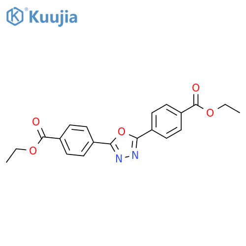 ethyl 4-{5-[4-(ethoxycarbonyl)phenyl]-1,3,4-oxadiazol-2-yl}benzoate structure