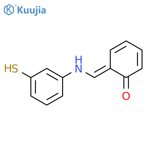 6-[(3-sulfanylanilino)methylidene]cyclohexa-2,4-dien-1-one structure