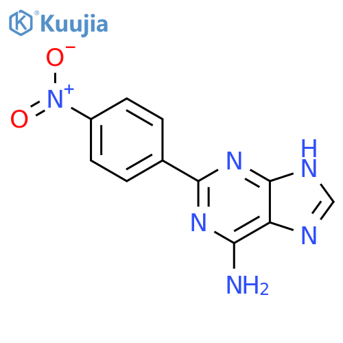 9H-Purin-6-amine,2-(4-nitrophenyl)- structure