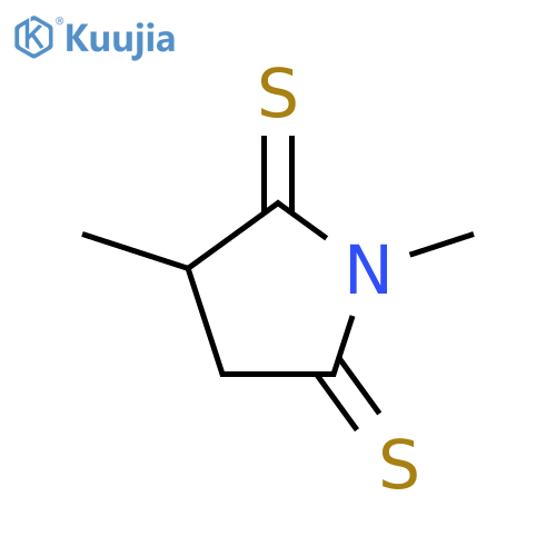 2,5-Pyrrolidinedithione,1,3-dimethyl- structure