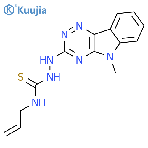 Hydrazinecarbothioamide, 2-(5-methyl-5H-1,2,4-triazino[5,6-b]indol-3-yl)-N-2-propenyl- structure