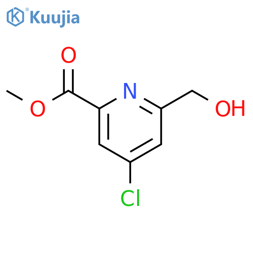 Methyl 4-chloro-6-(hydroxymethyl)picolinate structure