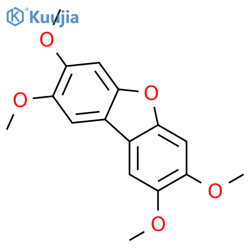 Dibenzofuran,2,3,7,8-tetramethoxy-, radical ion(1+) (9CI) structure