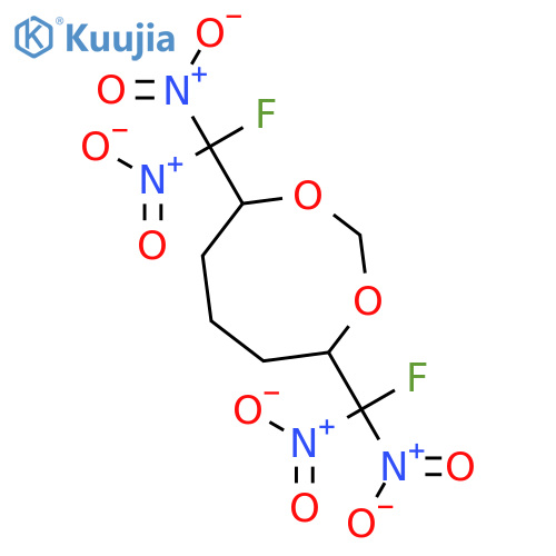 1,3-Dioxocane, 4,8-bis(fluorodinitromethyl)- structure