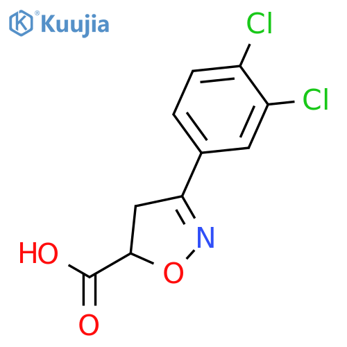 5-Isoxazolecarboxylic acid, 3-(3,4-dichlorophenyl)-4,5-dihydro- structure