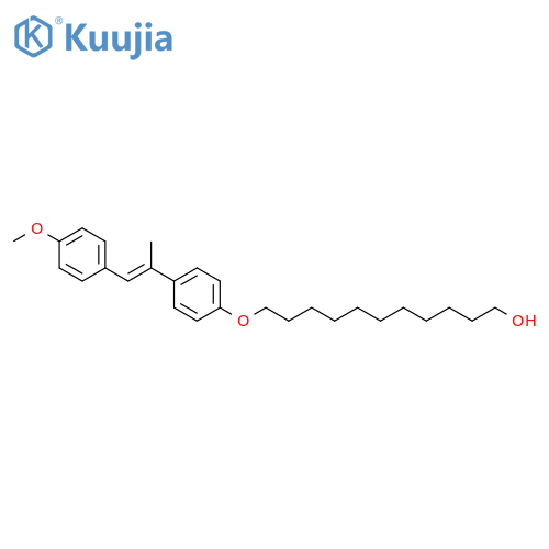 1-Undecanol, 11-[4-[2-(4-methoxyphenyl)-1-methylethenyl]phenoxy]- structure