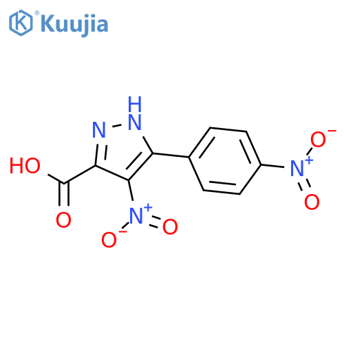 4-Nitro-5-(4-nitrophenyl)-1H-pyrazole-3-carboxylic acid structure
