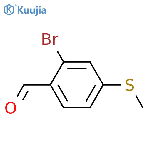 2-bromo-4-(methylsulfanyl)benzaldehyde structure