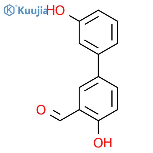 2-hydroxy-5-(3-hydroxyphenyl)benzaldehyde structure