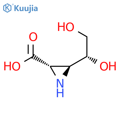 2-Aziridinecarboxylicacid, 3-[(1R)-1,2-dihydroxyethyl]-, (2R,3S)-rel- structure