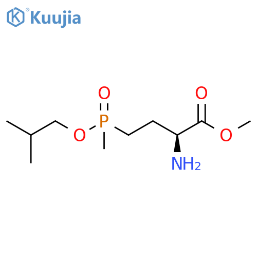 Butanoic acid, 2-amino-4-[methyl(2-methylpropoxy)phosphinyl]-, methyl ester, (S)- (9CI) structure