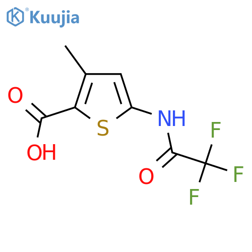 3-Methyl-5-(2,2,2-trifluoroacetamido)thiophene-2-carboxylic acid structure