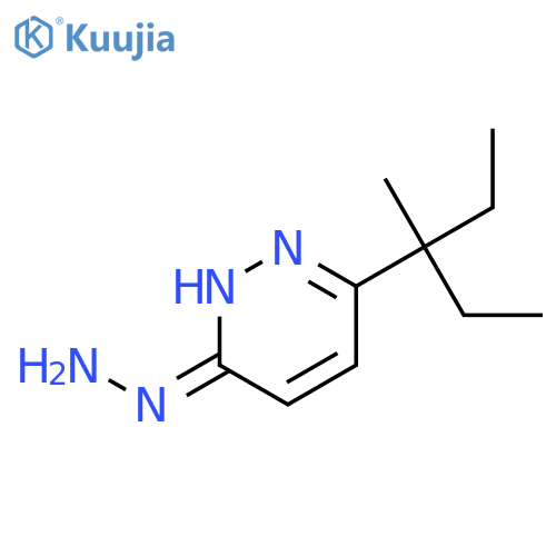 3(2H)-Pyridazinone, 6-(1-ethyl-1-methylpropyl)-, hydrazone structure