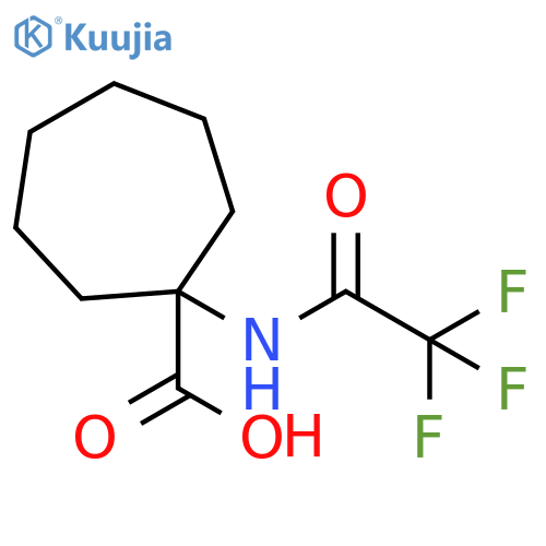 1-(trifluoroacetamido)cycloheptane-1-carboxylic acid structure