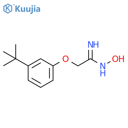 2-(3-tert-Butyl-phenoxy)-N-hydroxy-acetamidine structure