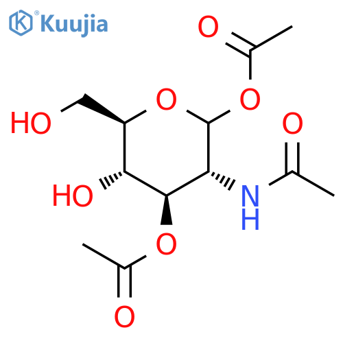 D-Glucopyranose, 2-(acetylamino)-2-deoxy-, 1,3-diacetate structure