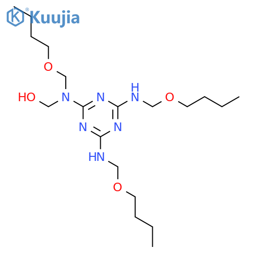 Methanol, [[4,6-bis[(butoxymethyl)amino]-1,3,5-triazin-2-yl](butoxymethyl)amino]- structure