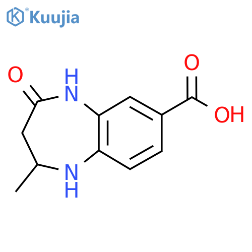 2-Methyl-4-oxo-2,3,4,5-tetrahydro-1H-1,5-benzodiazepine-7-carboxylic acid structure