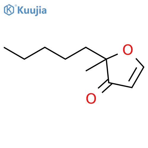 3(2H)-Furanone, 2-methyl-2-pentyl-, (±)- structure