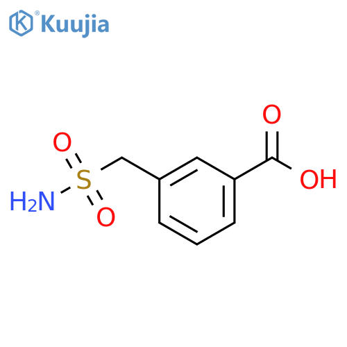 3-(sulfamoylmethyl)benzoic acid structure