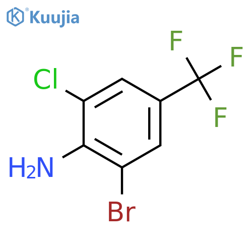 2-Bromo-6-Chloro-4-(trifluoromethyl)aniline structure