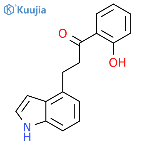 1-(2-hydroxyphenyl)-3-(1h-indol-4-yl)propan-1-one structure
