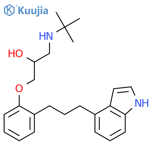 2-Propanol, 1-[(1,1-dimethylethyl)amino]-3-[2-[3-(1H-indol-4-yl)propyl]phenoxy]- structure