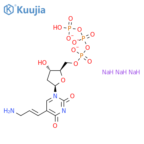 Uridine5'-(tetrahydrogen triphosphate), 5-(3-amino-1-propenyl)-2'-deoxy-,tetraammonium salt (9CI) structure