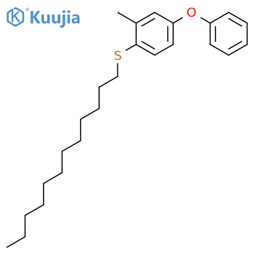 Benzene, 1-(dodecylthio)-2-methyl-4-phenoxy- structure