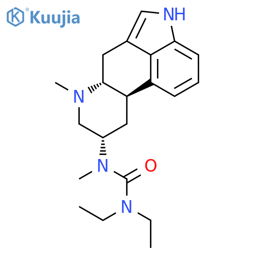 Urea, N,N-diethyl-N'-methyl-N'-[(8a)-6-methylergolin-8-yl]- structure