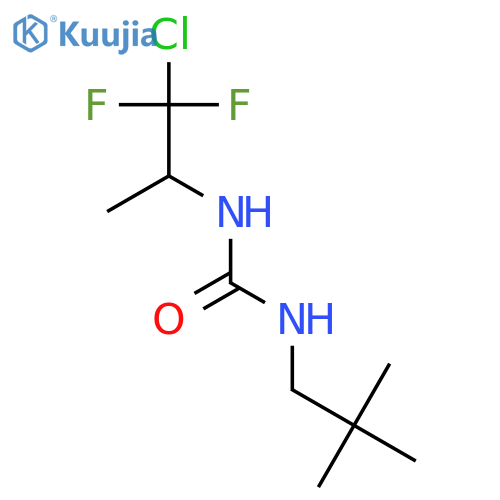 Urea, N-(2-chloro-2,2-difluoro-1-methylethyl)-N'-(2,2-dimethylpropyl)- structure