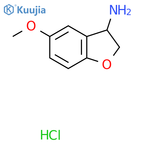 5-Methoxy-2,3-dihydrobenzofuran-3-amine hydrochloride structure