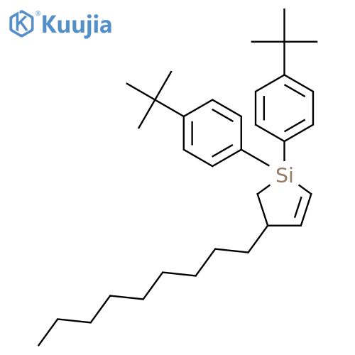 Silacyclopent-2-ene, 1,1-bis[4-(1,1-dimethylethyl)phenyl]-4-nonyl- structure