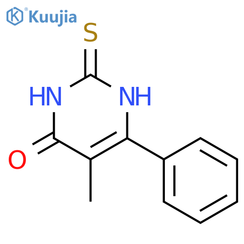 5-methyl-6-phenyl-2-sulfanylidene-1,2,3,4-tetrahydropyrimidin-4-one structure