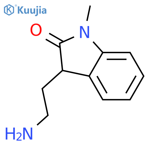 2H-Indol-2-one, 3-(2-aminoethyl)-1,3-dihydro-1-methyl- structure