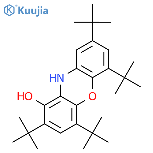 Phenoxazinyl, 2,4,6,8-tetrakis(1,1-dimethylethyl)-1-hydroxy- structure