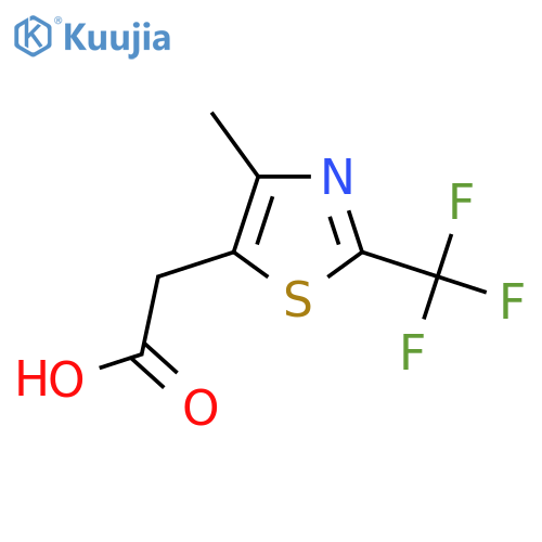 5-Thiazoleacetic acid, 4-methyl-2-(trifluoromethyl)- structure