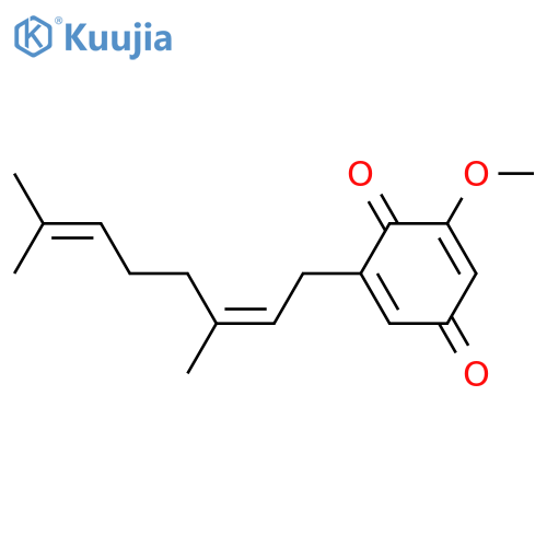 2-[(2Z)-3,7-Dimethylocta-2,6-dienyl]-6-methoxycyclohexa-2,5-diene-1,4-dione structure
