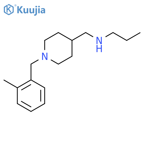 N-{1-(2-Methylbenzyl)piperidin-4-ylmethyl}-propan-1-amine structure