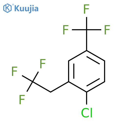 1-Chloro-2-(2,2,2-trifluoroethyl)-4-(trifluoromethyl)benzene structure
