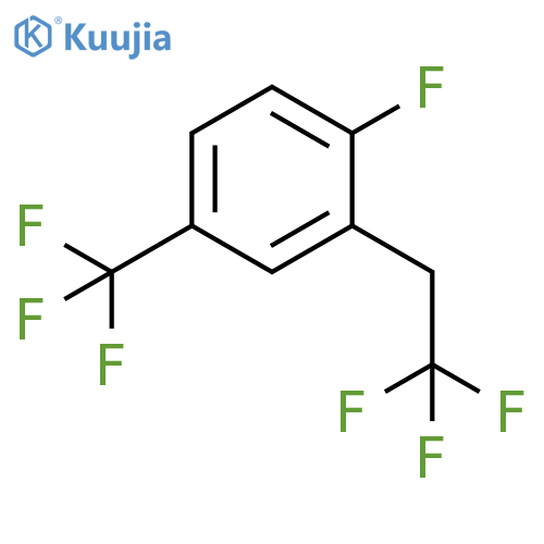 1-Fluoro-2-(2,2,2-trifluoroethyl)-4-(trifluoromethyl)benzene structure
