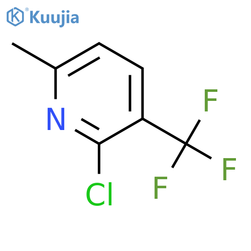 2-chloro-6-methyl-3-(trifluoromethyl)pyridine structure